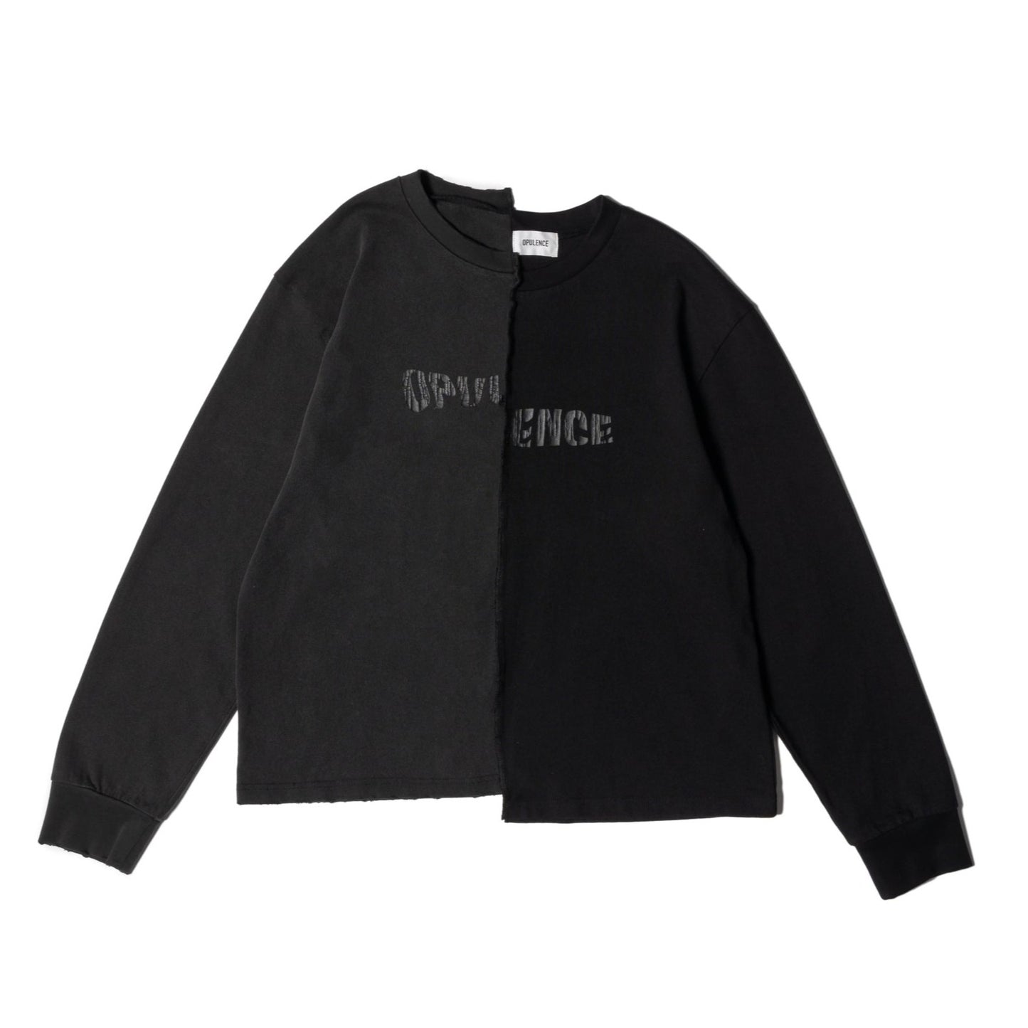 ダメージアブストラクトロングスリーブTシャツ