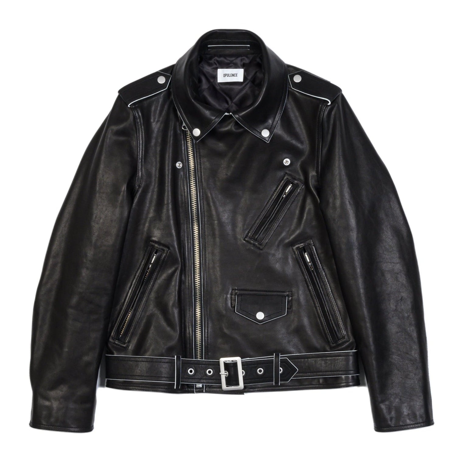 新品 45R 縮絨ライダースジャケット ライダースジャケット – OPULENCE