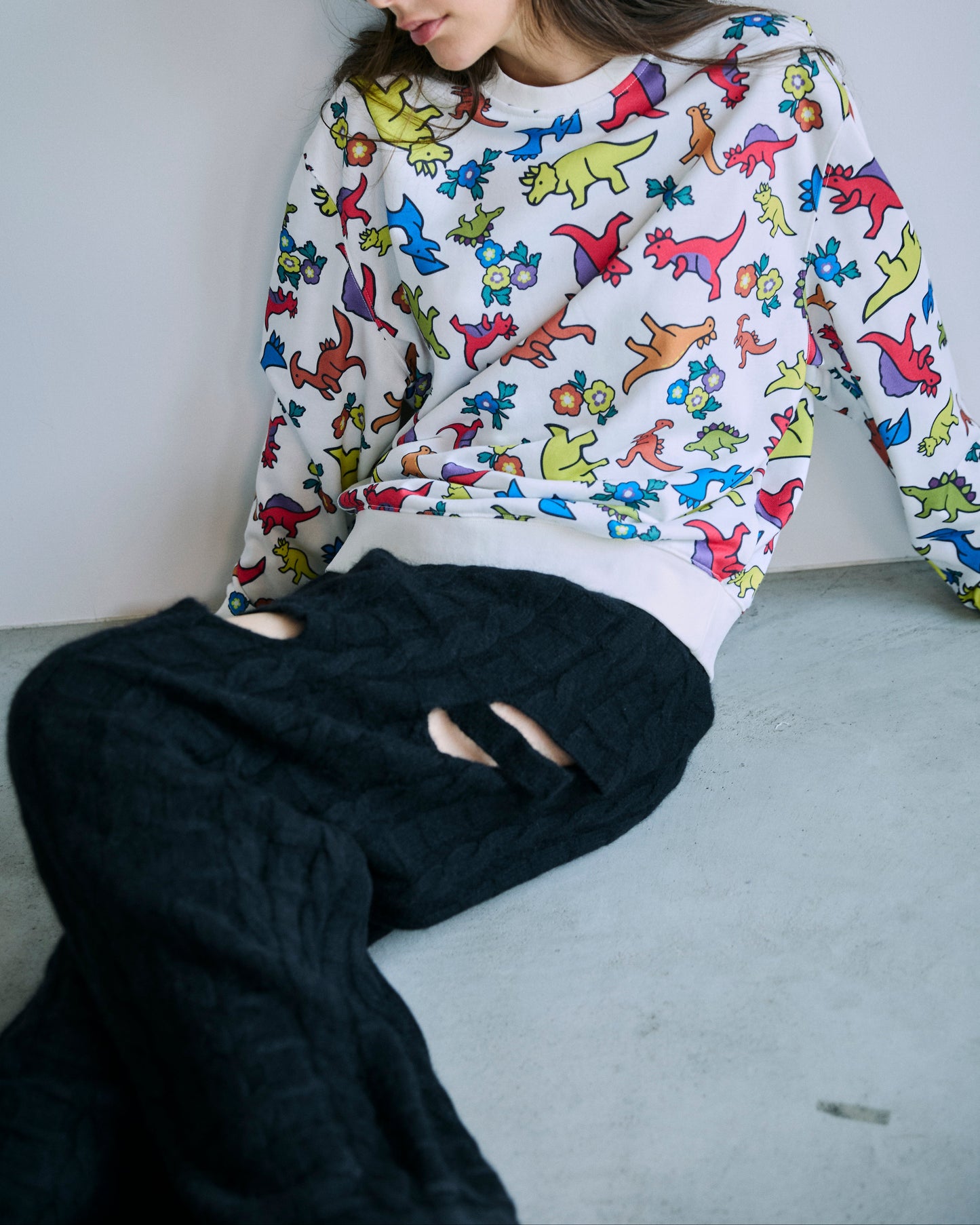 【BLACK FRIDAY SALE】カットアウトニットパンツ