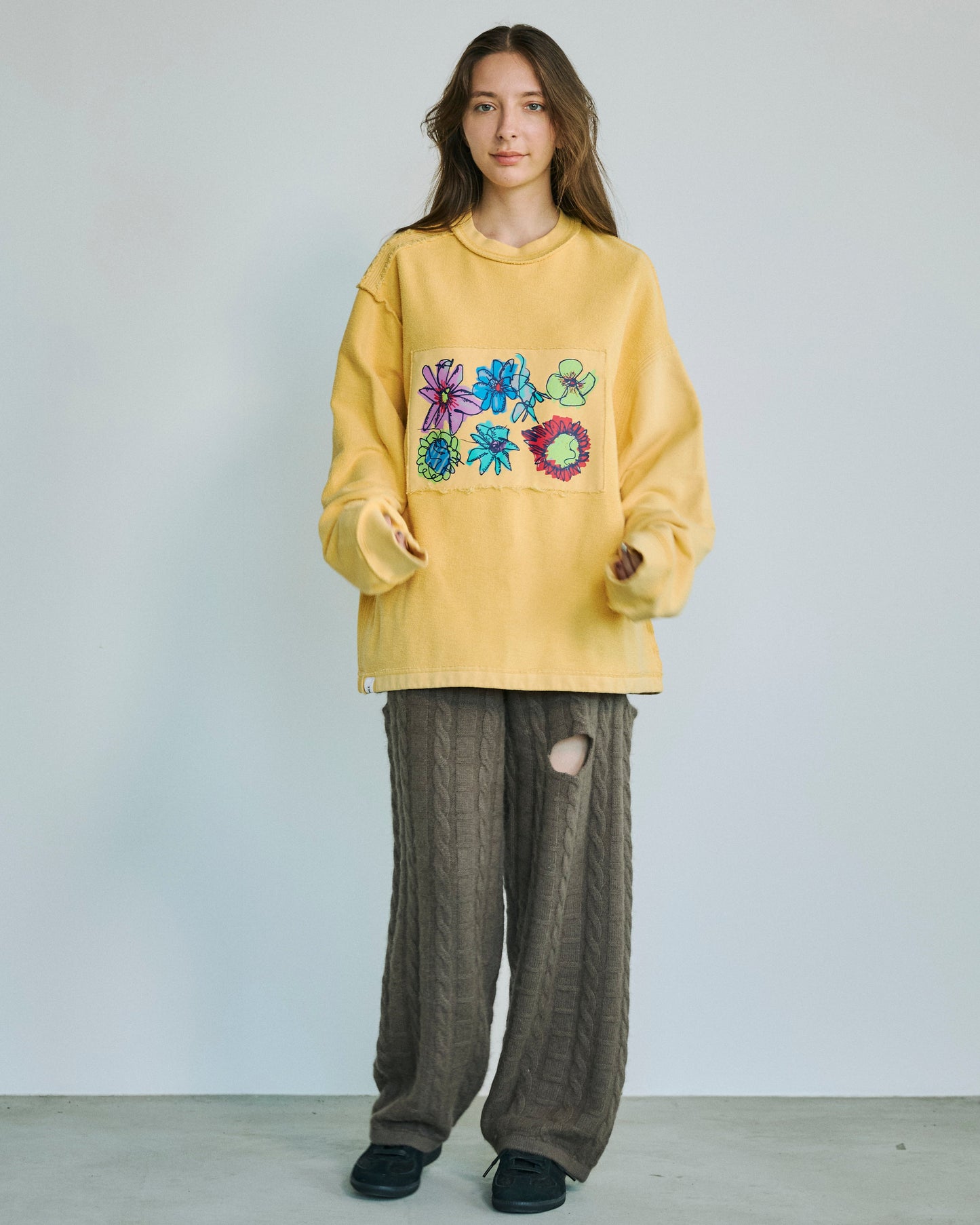 【BLACK FRIDAY SALE】カットアウトニットパンツ