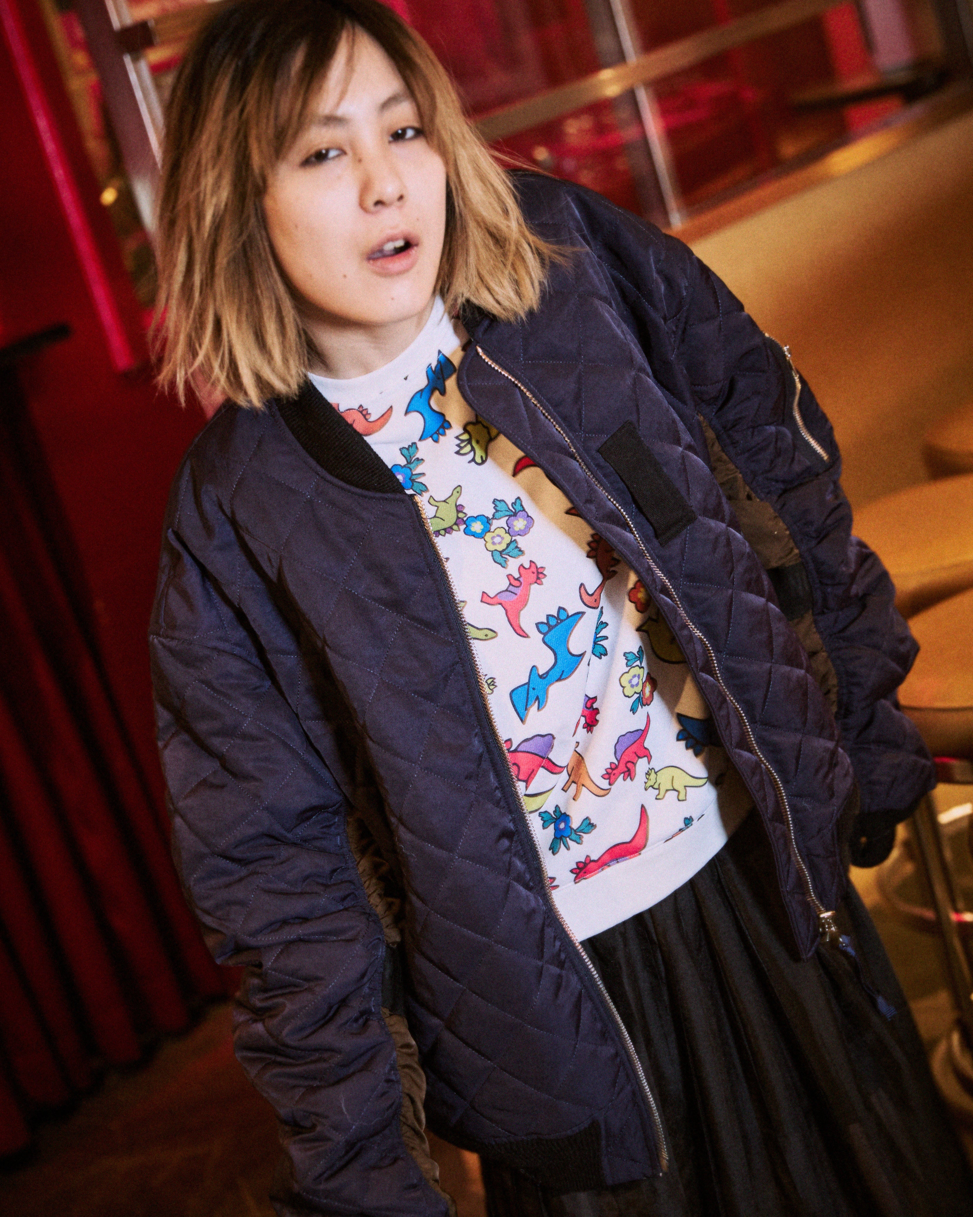 キルティングボンバージャケット – OPULENCE