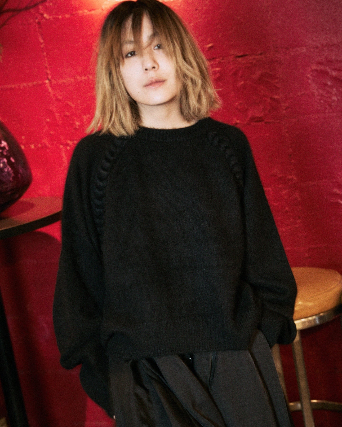 【BLACK FRIDAY SALE】チェーントリミングニット