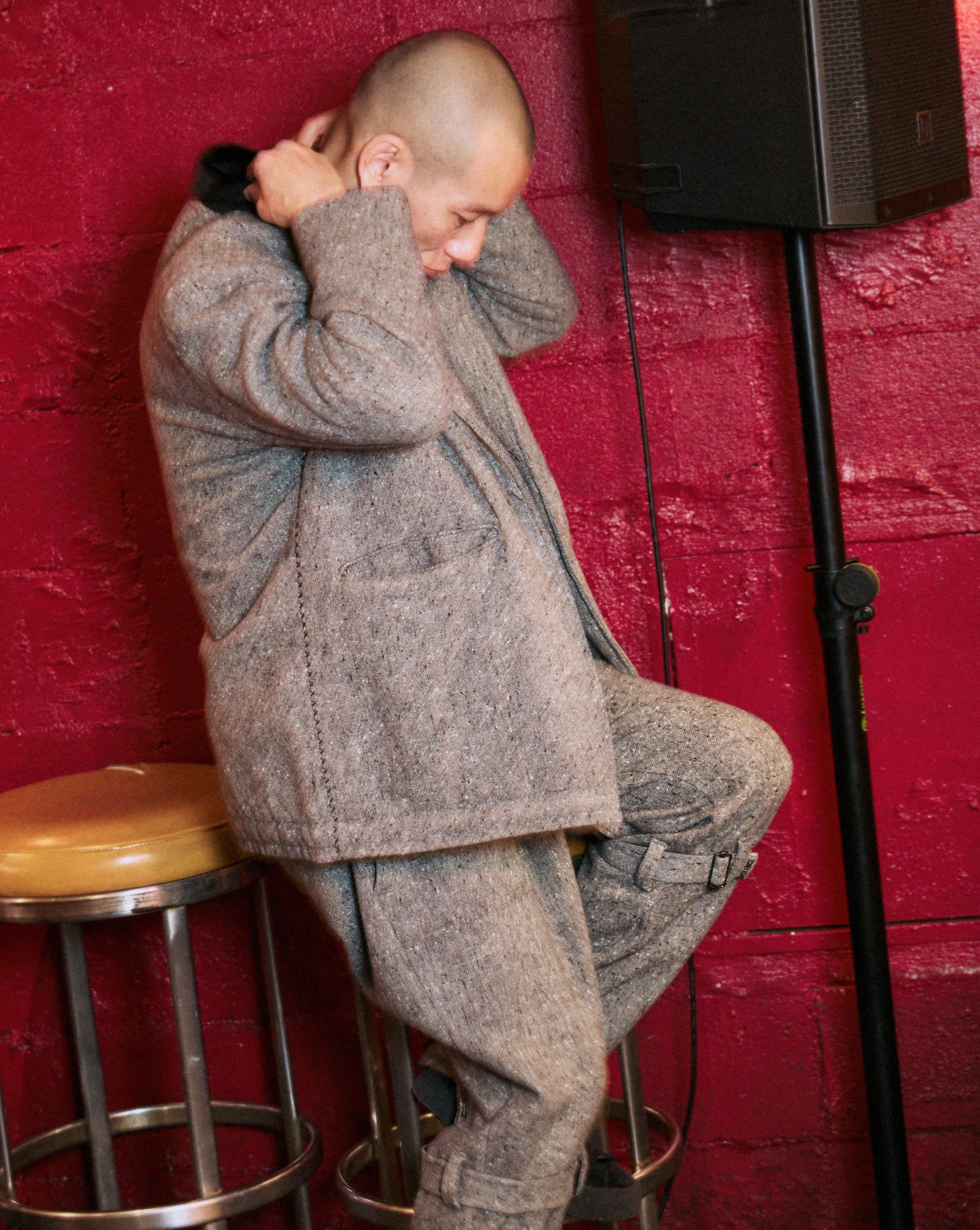 ツィードパディングジャケット