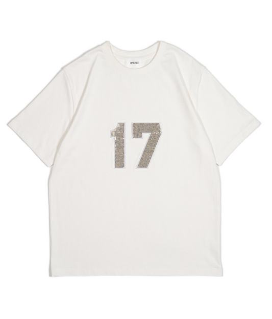 "SEVENTEEN"ビーズTシャツ