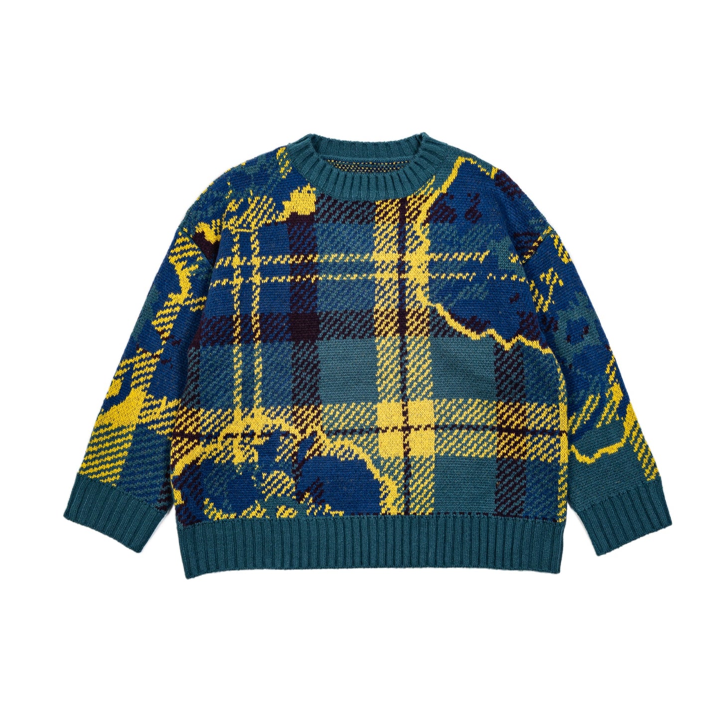 フラワージャガードニット