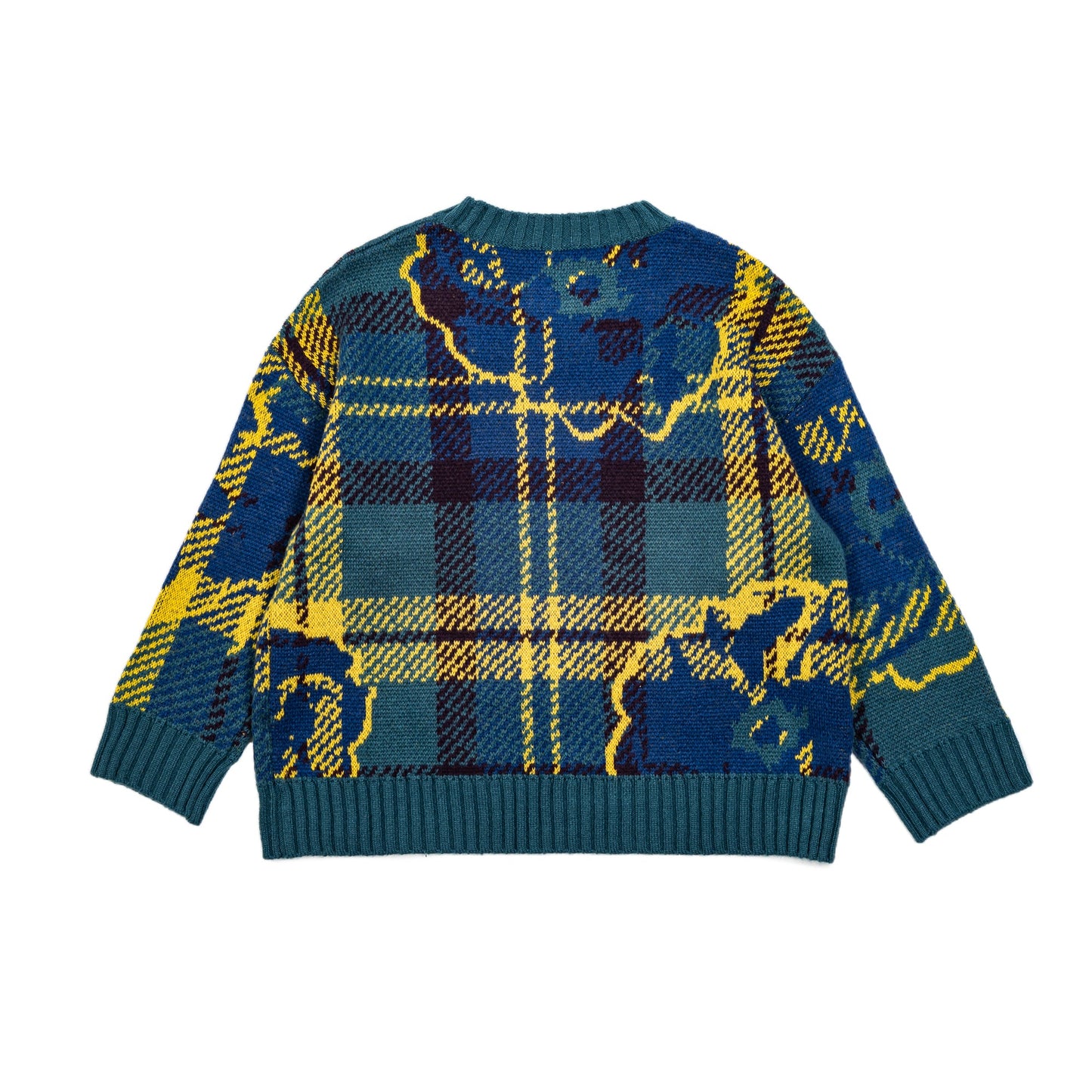 フラワージャガードニット