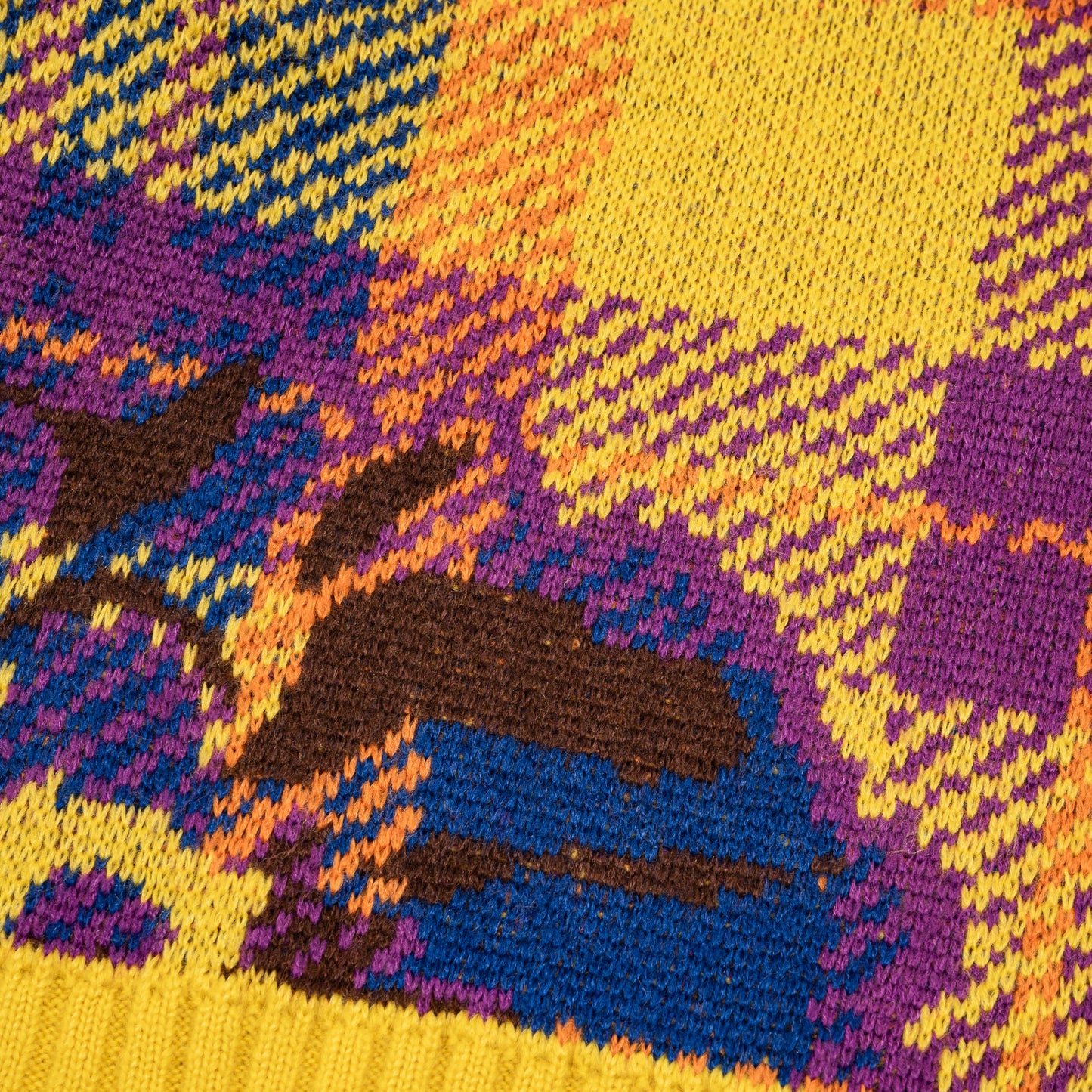 フラワージャガードニット