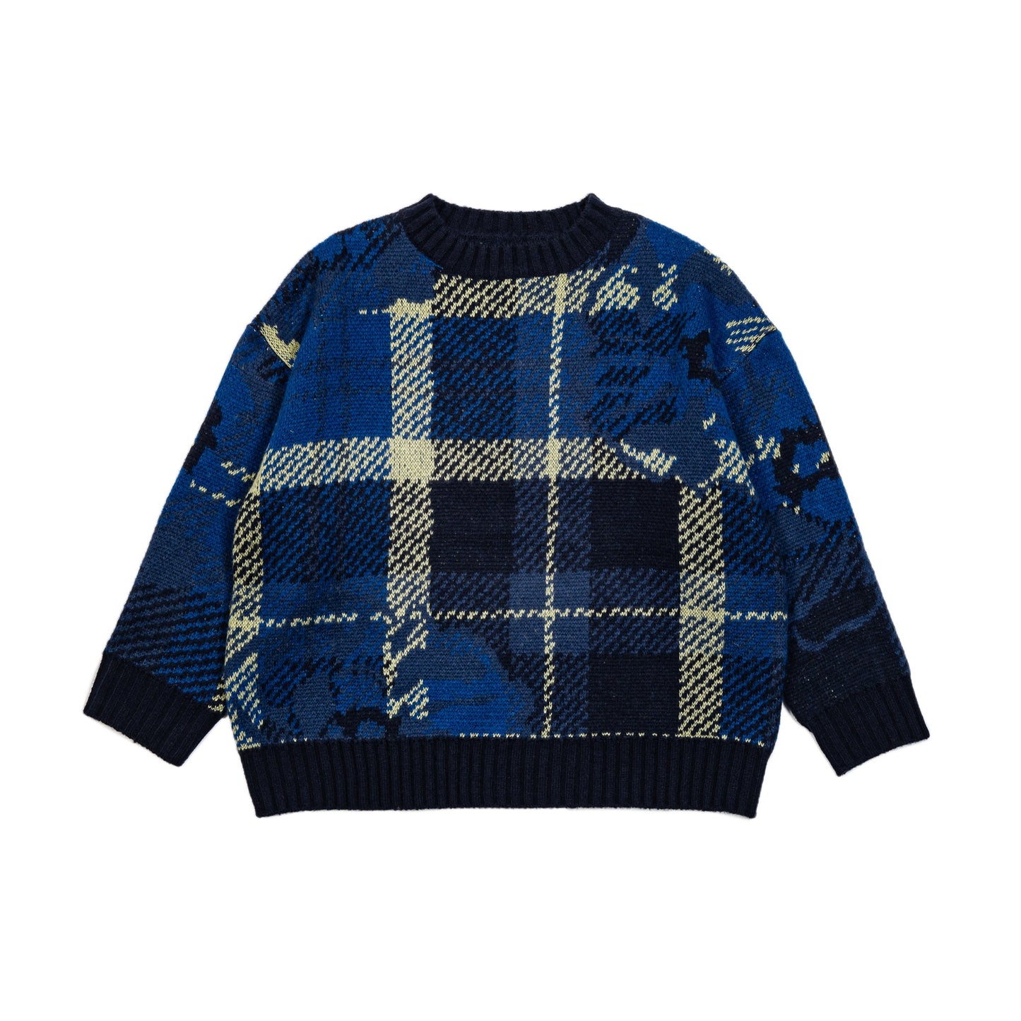 フラワージャガードニット