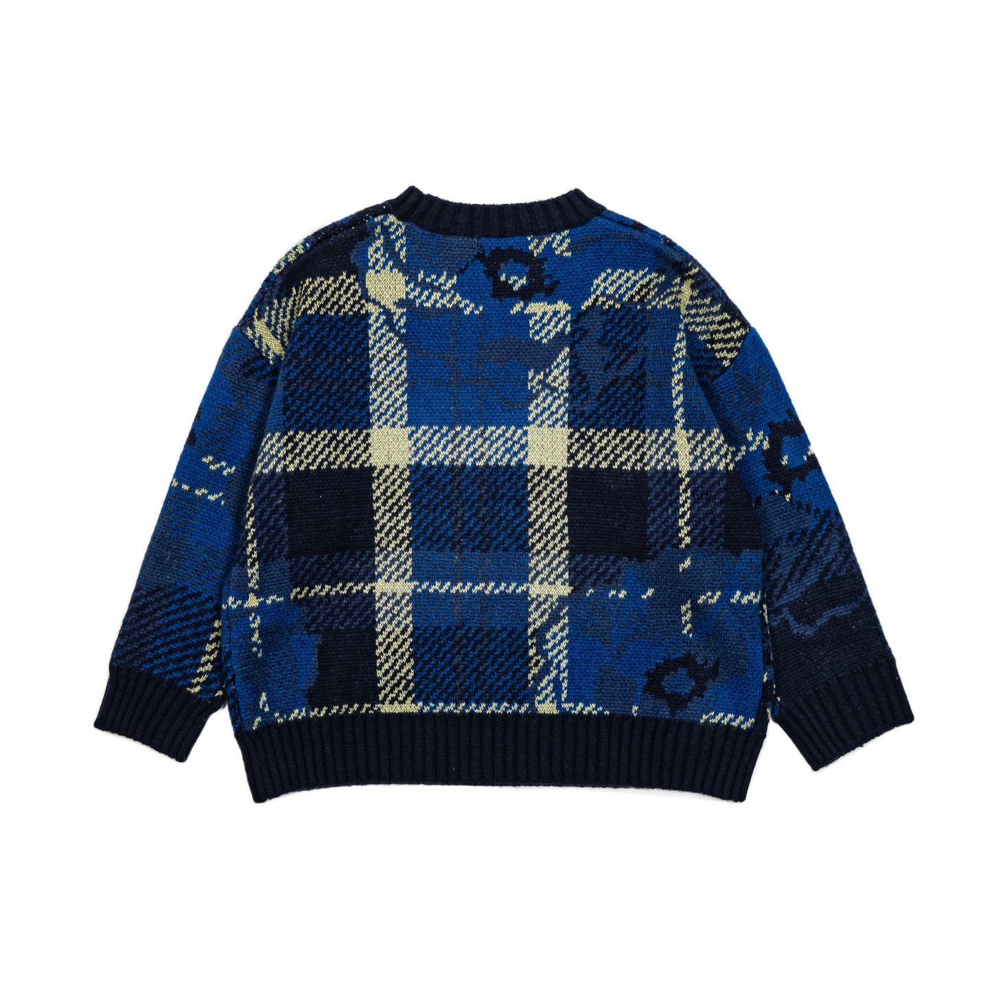 フラワージャガードニット