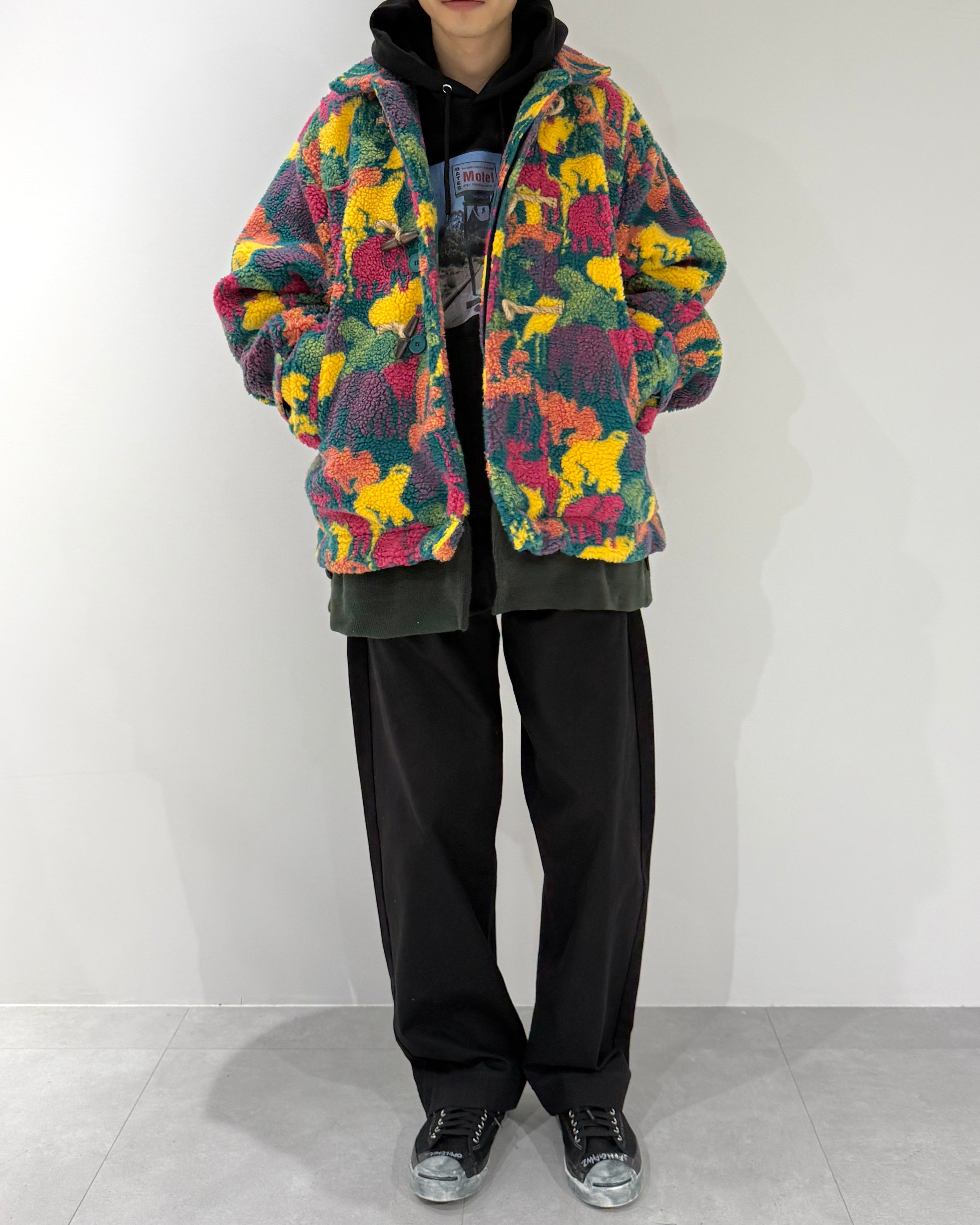 ドット柄虹色ショートジャケット ダイナソーショートコート – OPULENCE